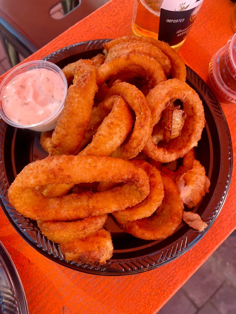 Onion rings at Cave Creek Roadhouse