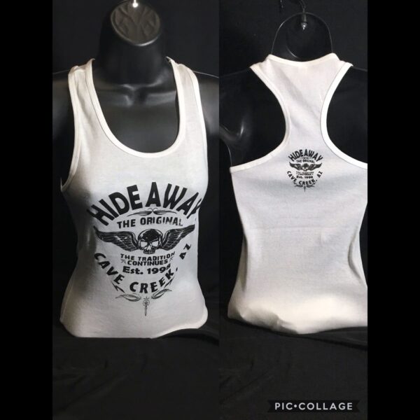White Wing Racerback Tank